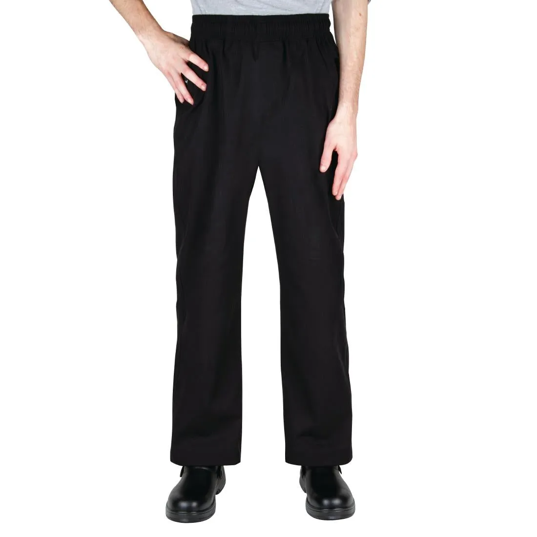 A695-XXL Chef Works Unisex Better Built Baggy Chefs Trousers Black