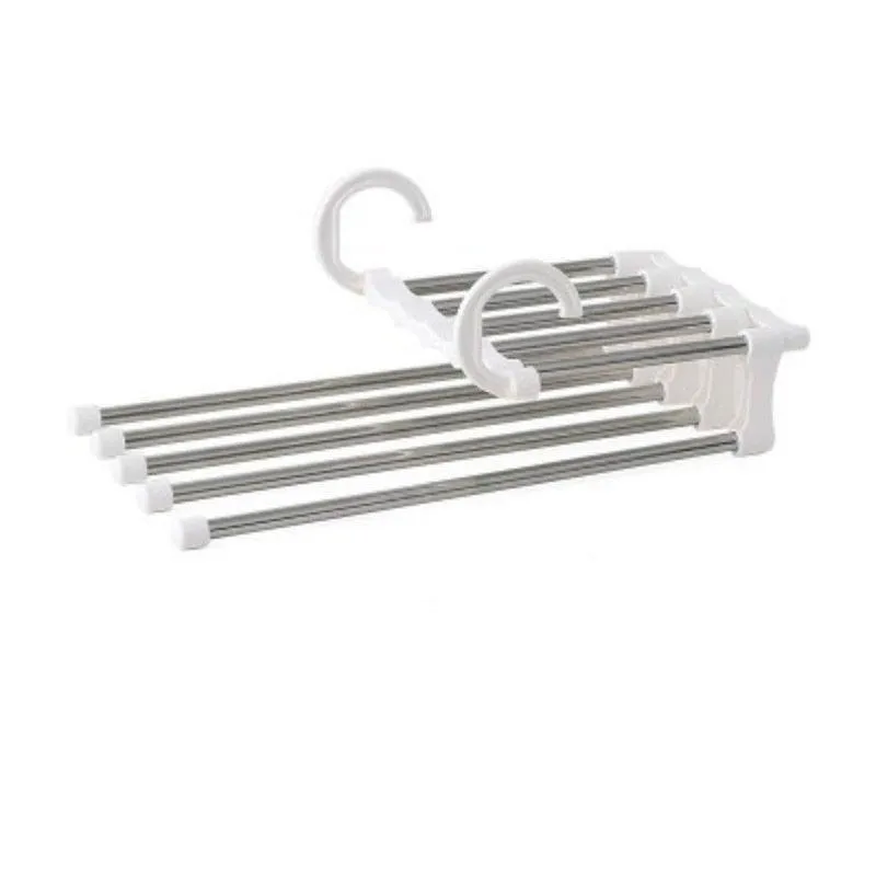 Adjustable 5-in-1 Stainless Steel Trouser Organizer Rack