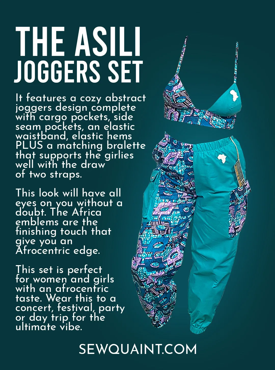 Asili Joggers   Bralette Set