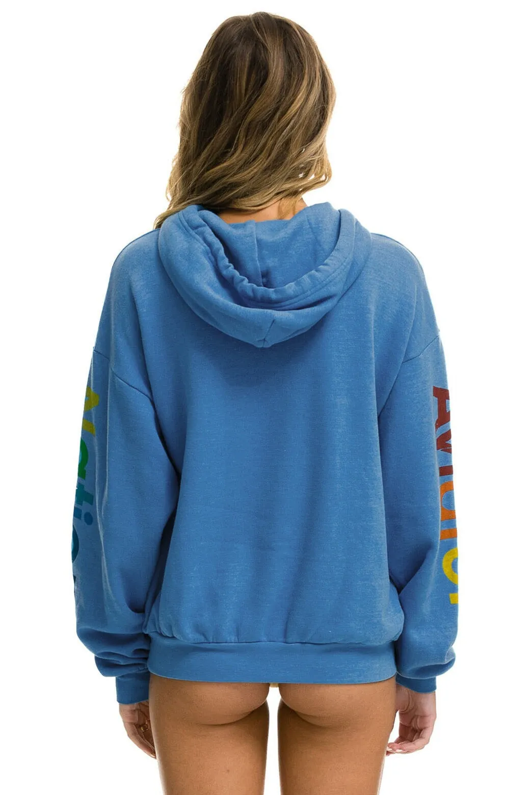 AVIATOR NATION HAIGHT ASHBURY RELAXED PULLOVER HOODIE - COBALT