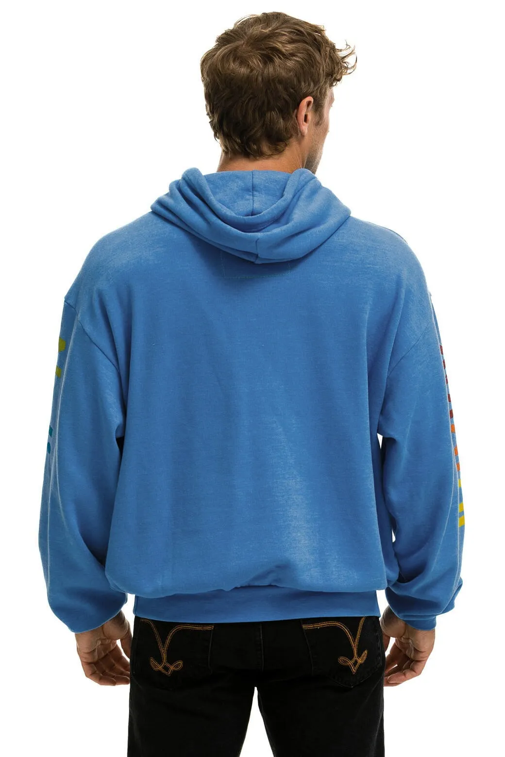 AVIATOR NATION HAIGHT ASHBURY RELAXED PULLOVER HOODIE - COBALT