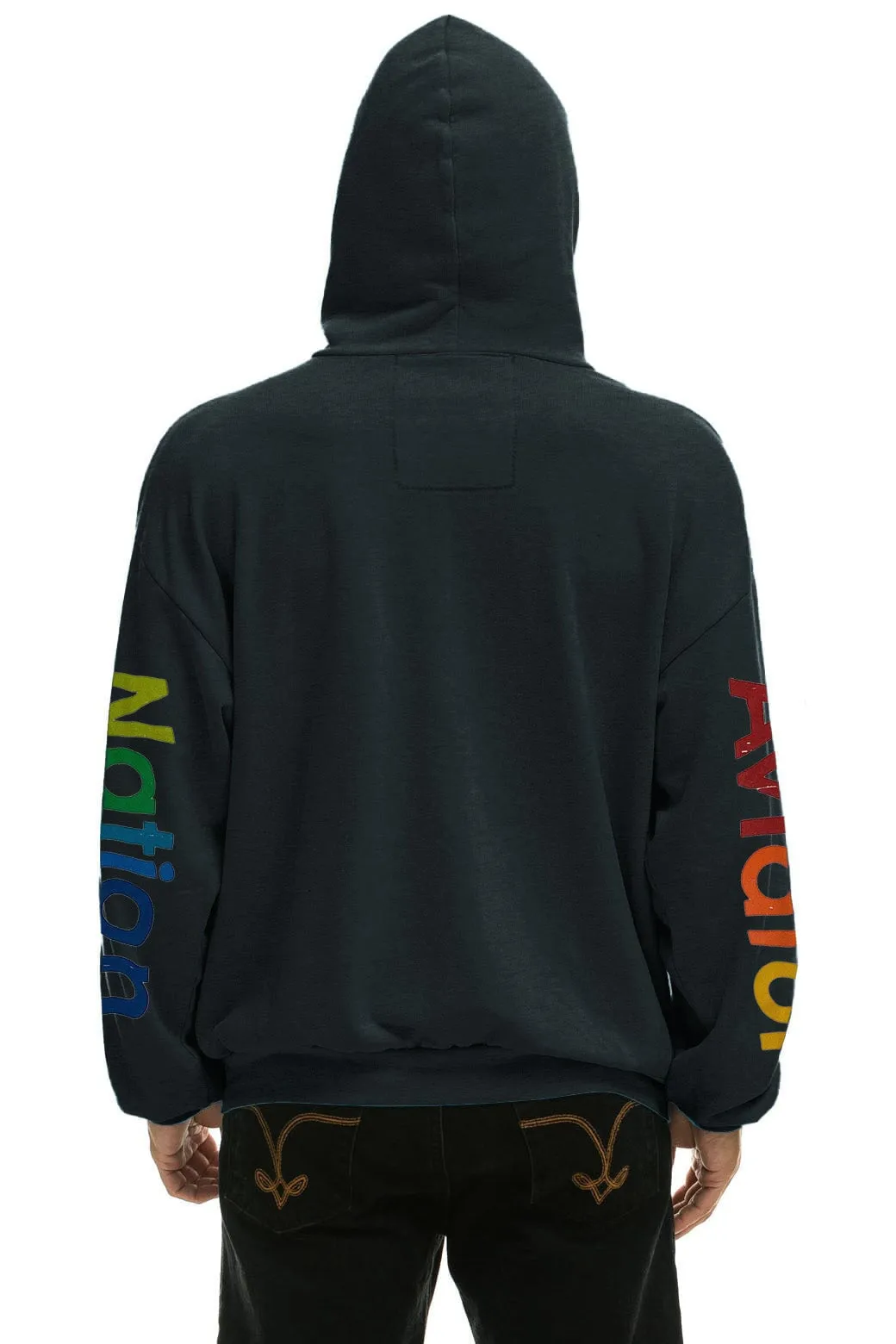 AVIATOR NATION LAGUNA BEACH RELAXED PULLOVER HOODIE - CHARCOAL