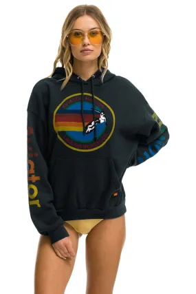 AVIATOR NATION LAGUNA BEACH RELAXED PULLOVER HOODIE - CHARCOAL