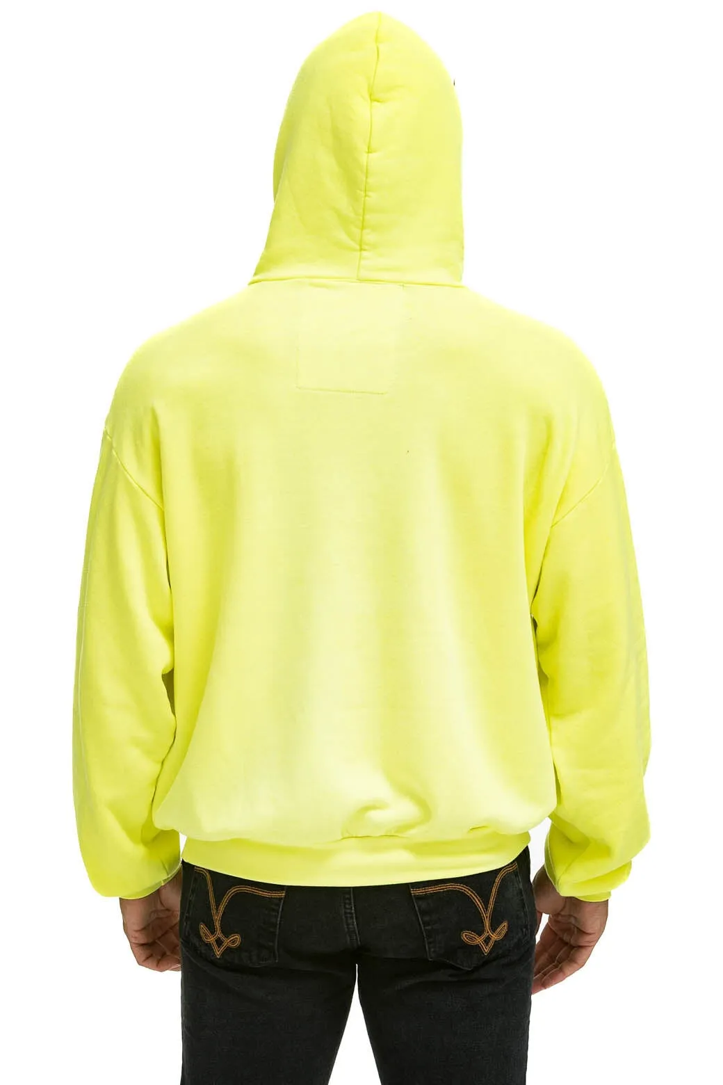 AVIATOR NATION  RELAXED PULLOVER HOODIE - NEON YELLOW