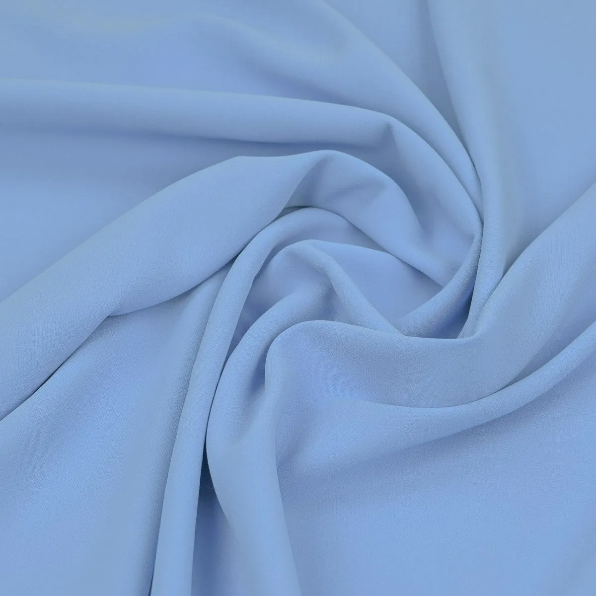 Baby Blue Crepe Fabric 3644