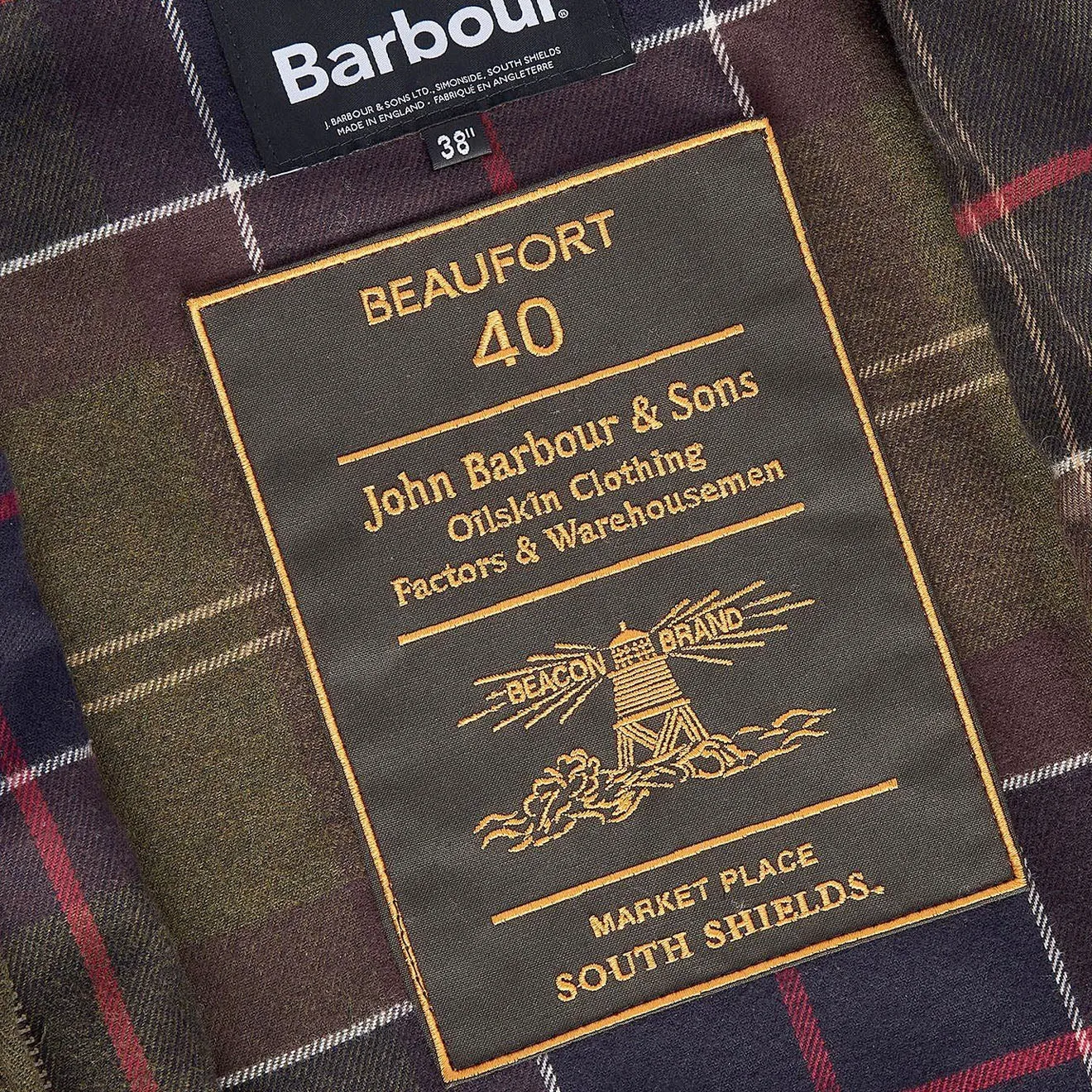 Barbour Beaufort 40 Wax Jacket Navy