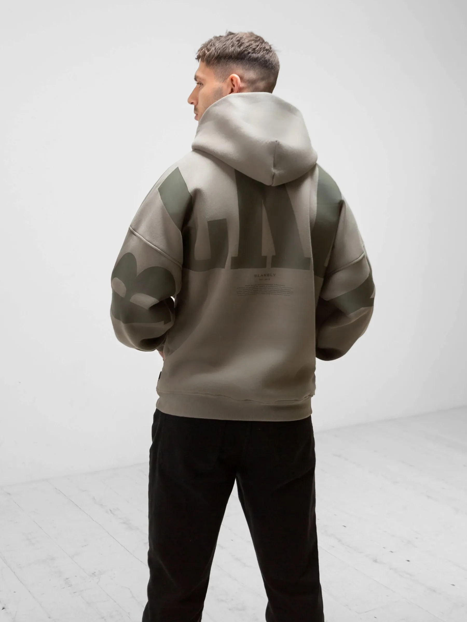 BLKLY Relaxed Hoodie - Safari Green