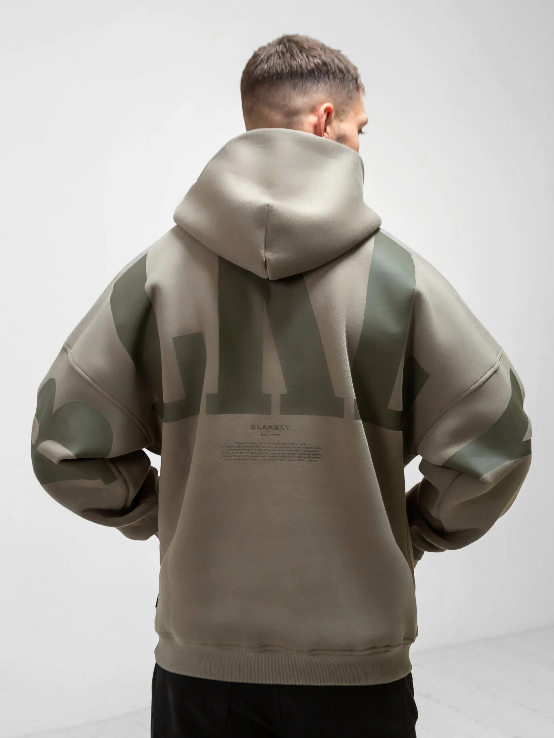 BLKLY Relaxed Hoodie - Safari Green