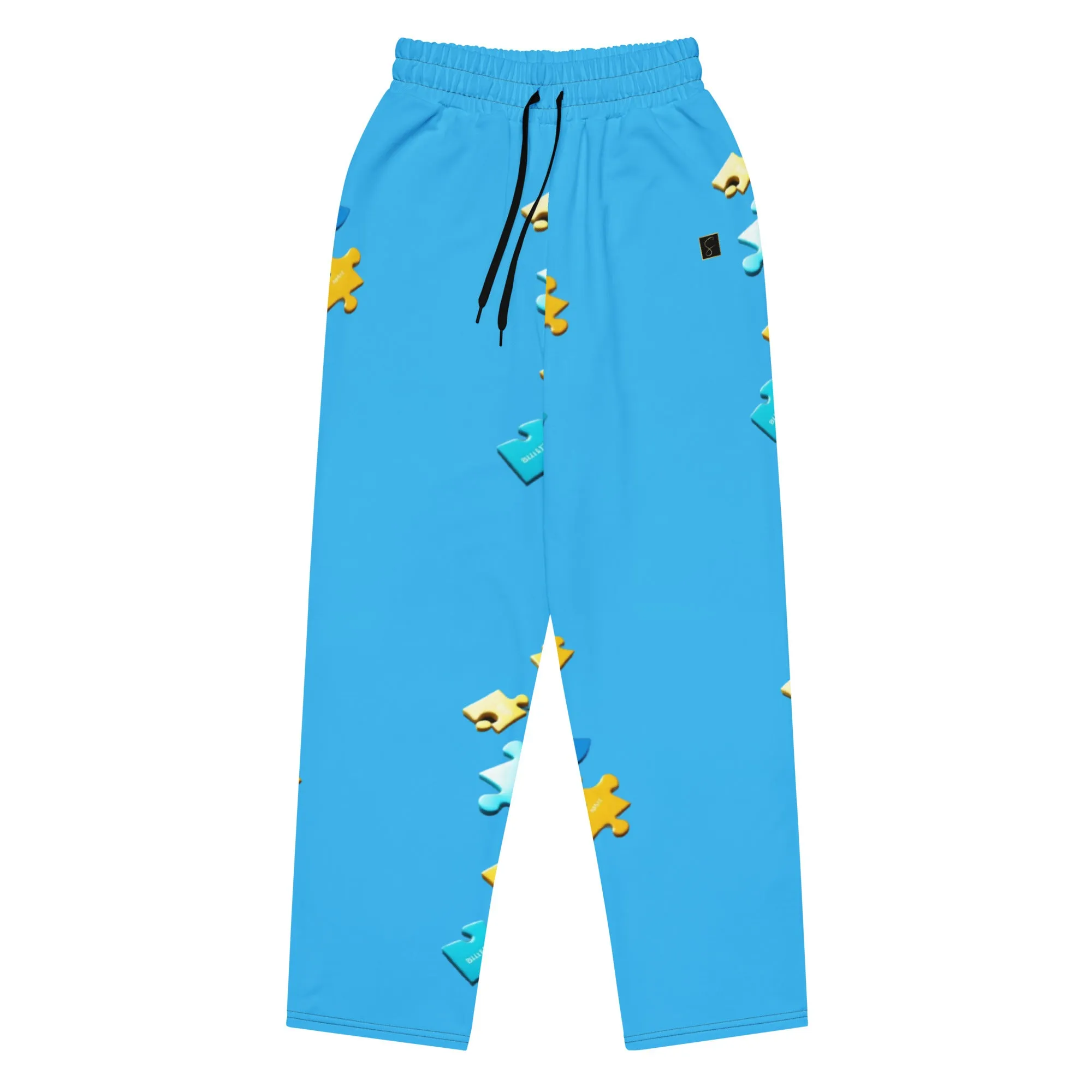 Blue "The Puzzle" Wide-leg joggers by STORE 7994