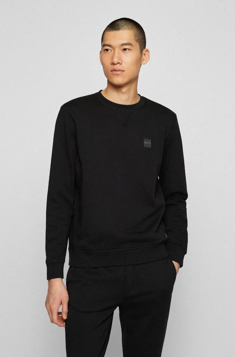 BOSS Westart Sweat Top in Black