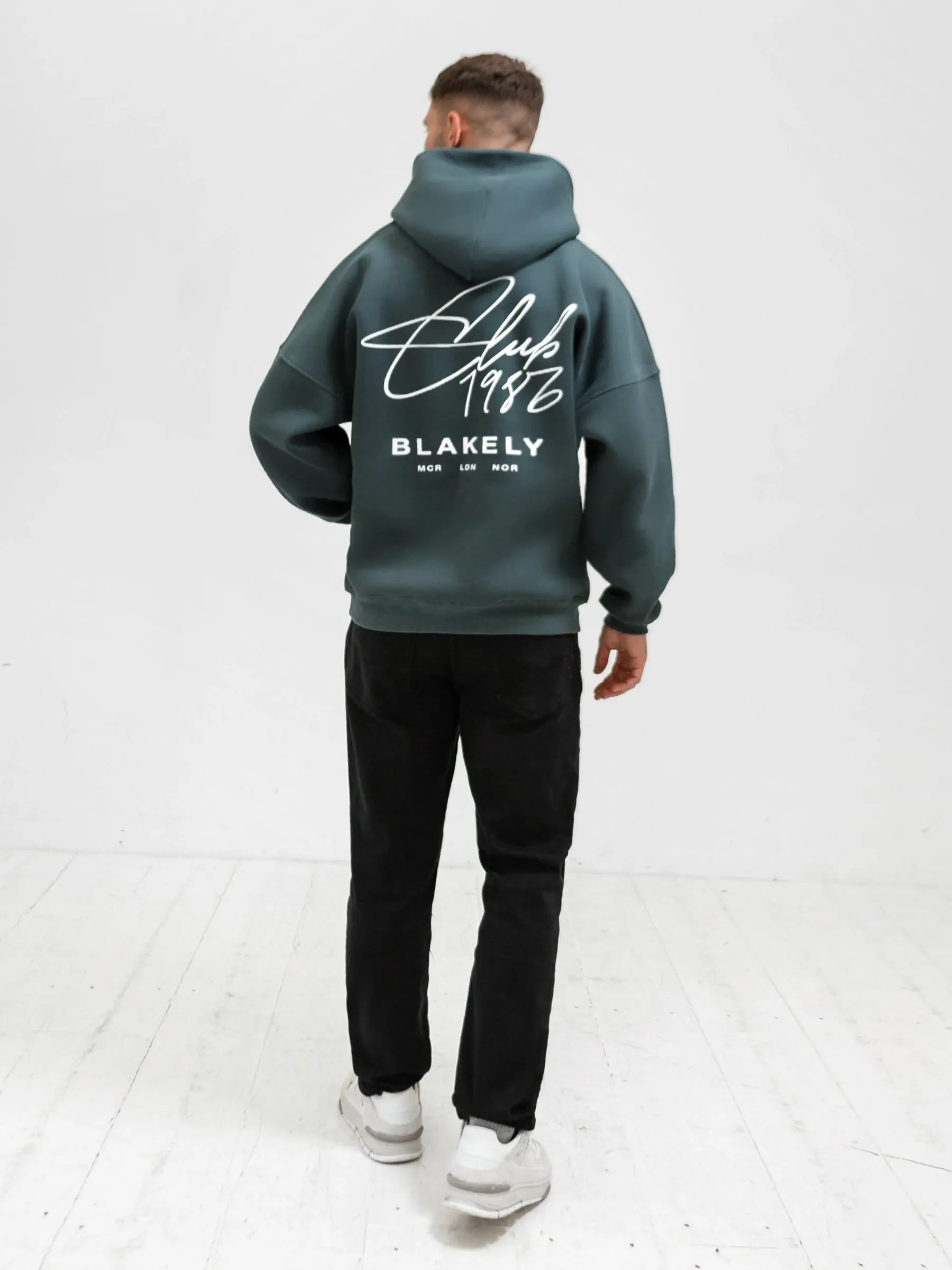 Club Relaxed Hoodie - Teal Green