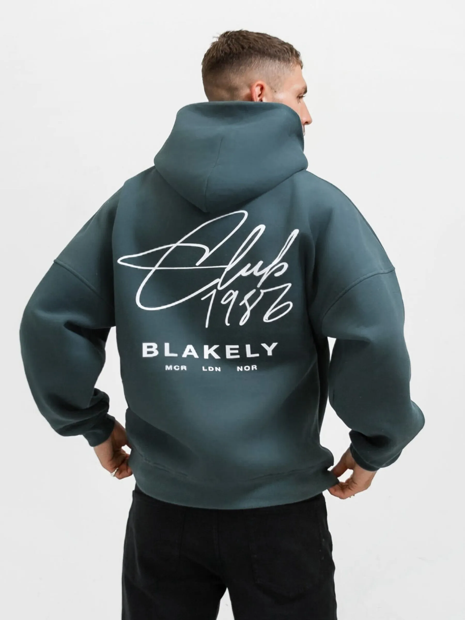 Club Relaxed Hoodie - Teal Green