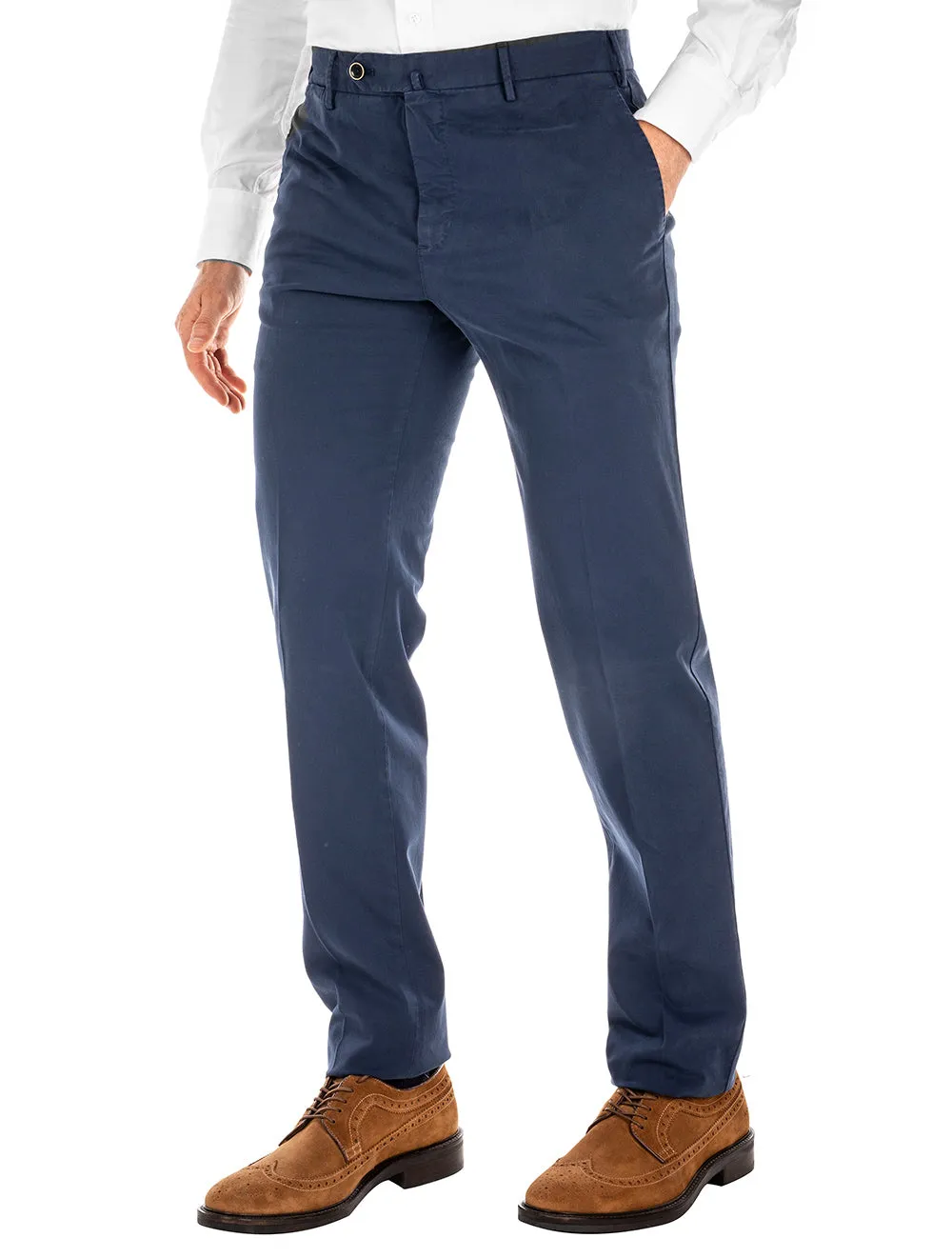 Cotton Trousers Blue