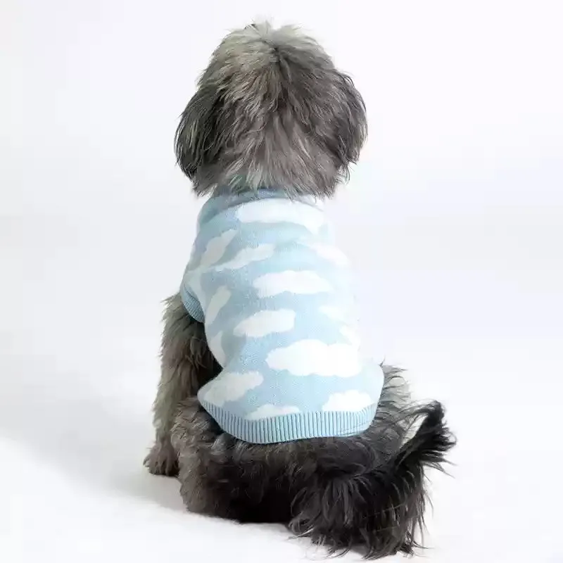 Cute Cloudy Dog Human Matching Sweaters