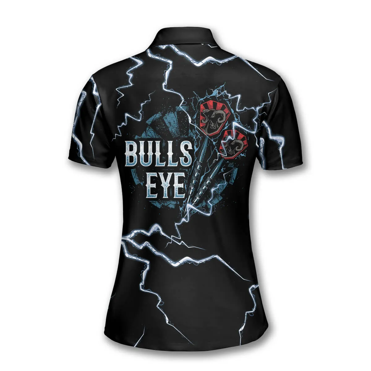 Darts Bullseye Thunder Skull Custom Darts Shirts for Women