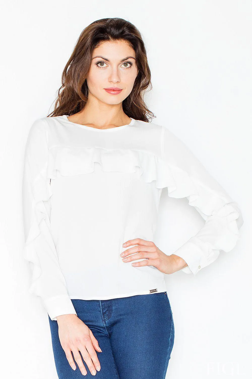 Elegant Frill-Detail Blouse - The Ultimate Fashion Essential