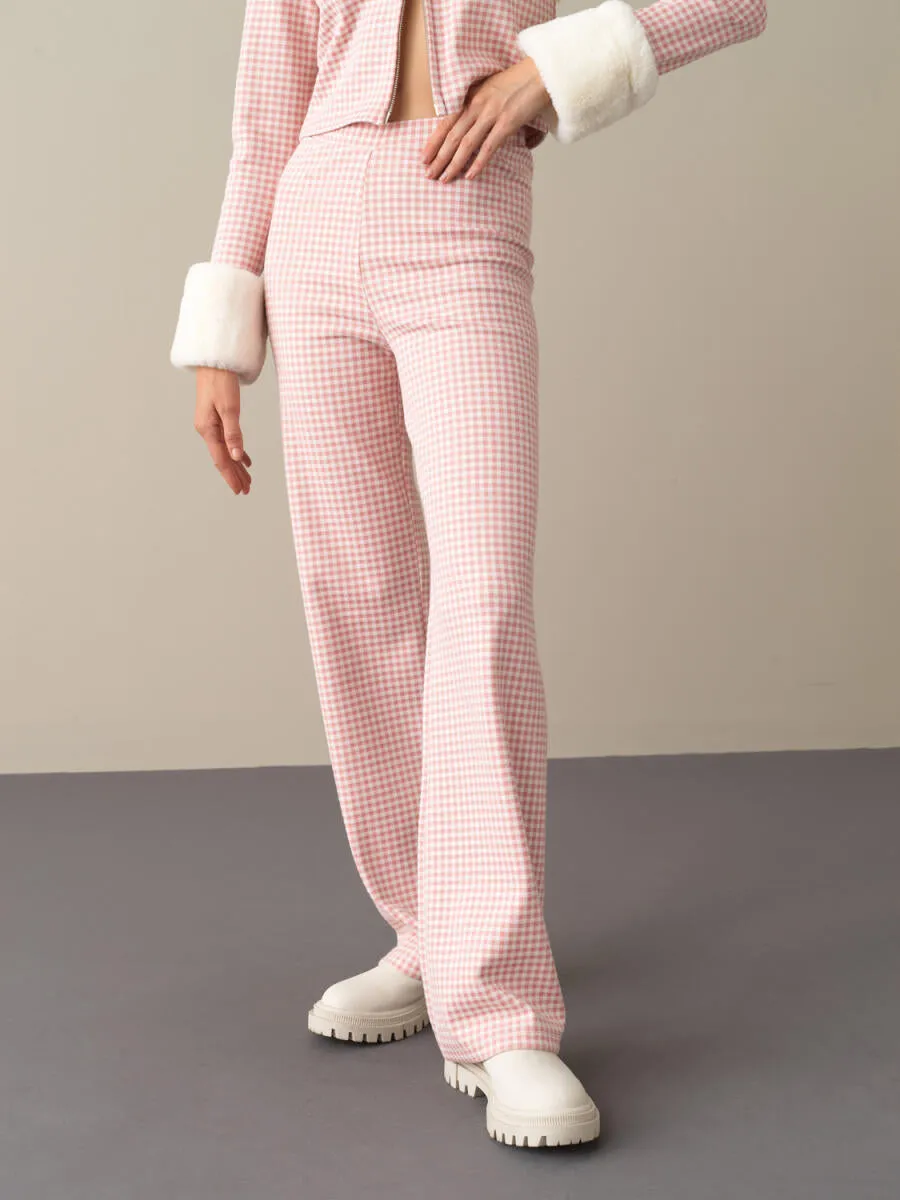 Emily Cotton Gingham Pants