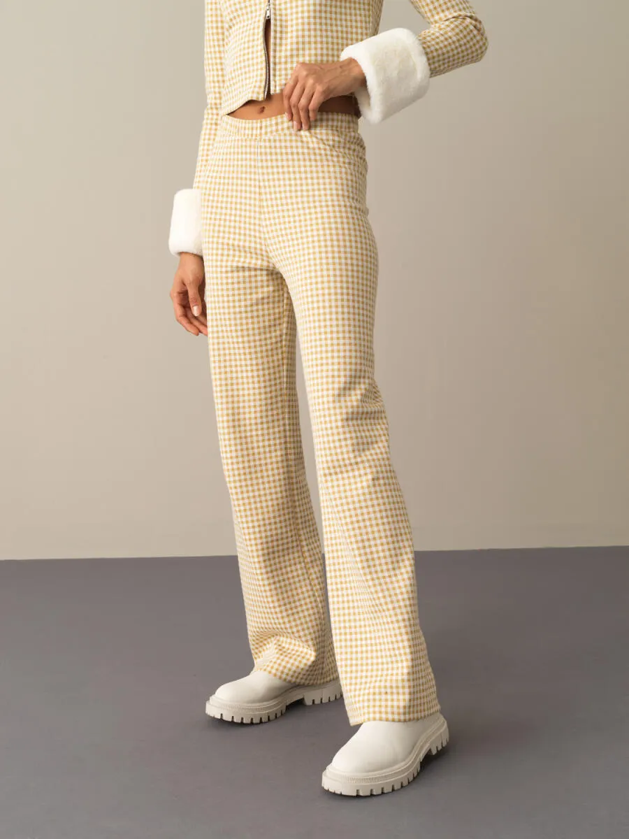 Emily Cotton Gingham Pants