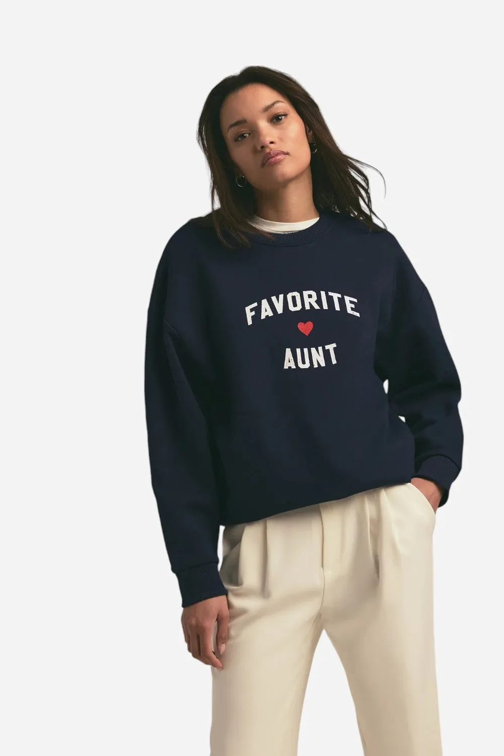 Favorite Daughter Favorite Aunt Heart Logo Sweatshirt