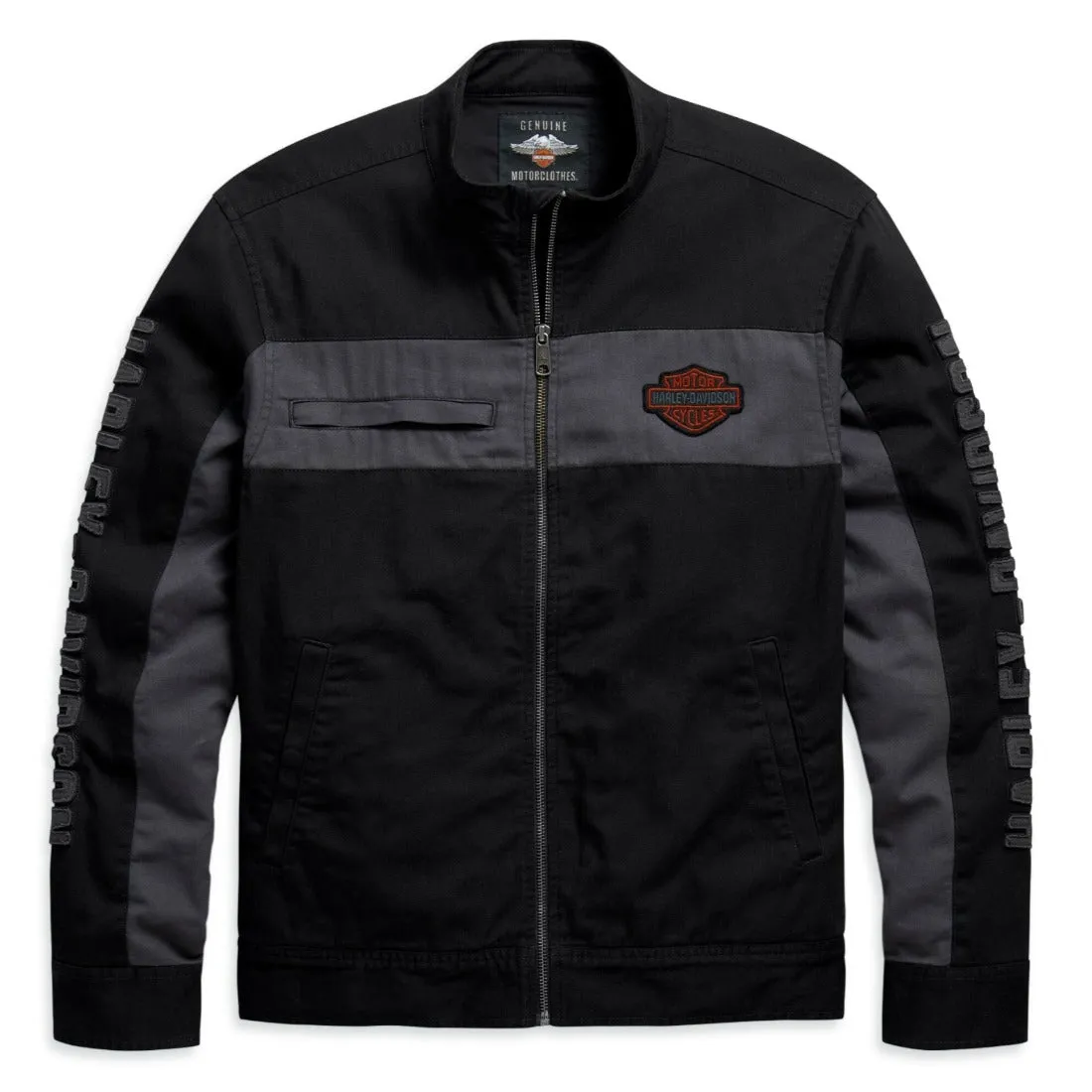 Harley-Davidson Men's Copperblock Canvas Casual Jacket, Black 98406-20VM