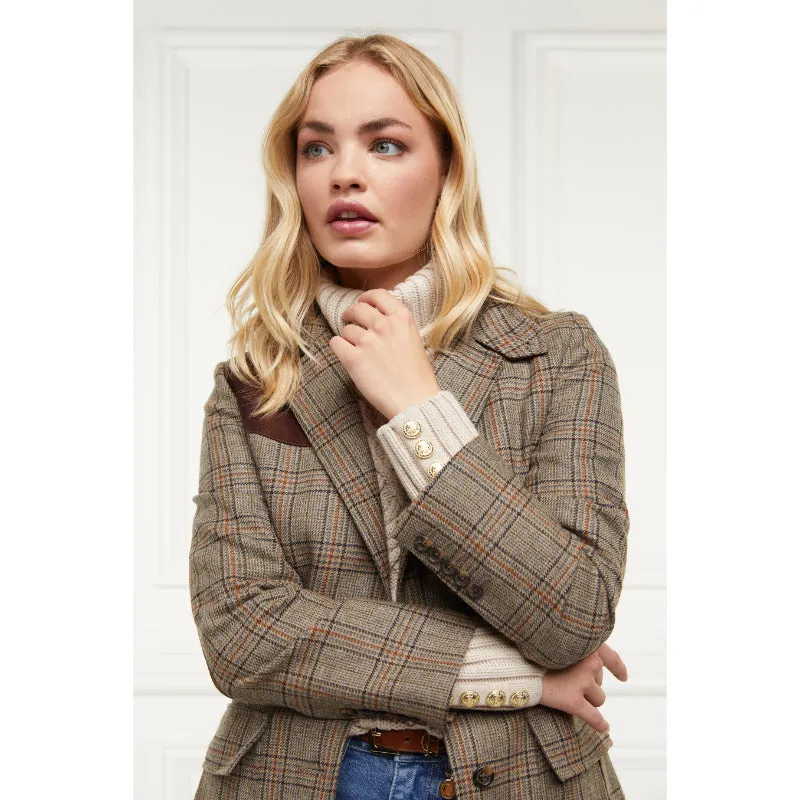 Holland Cooper Single Breasted Field Ladies Blazer - Bourbon