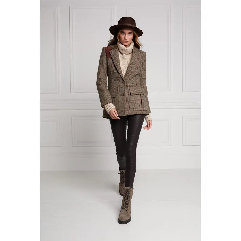 Holland Cooper Single Breasted Field Ladies Blazer - Bourbon