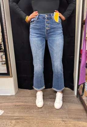 HR Ankle Straight Leg Jeans