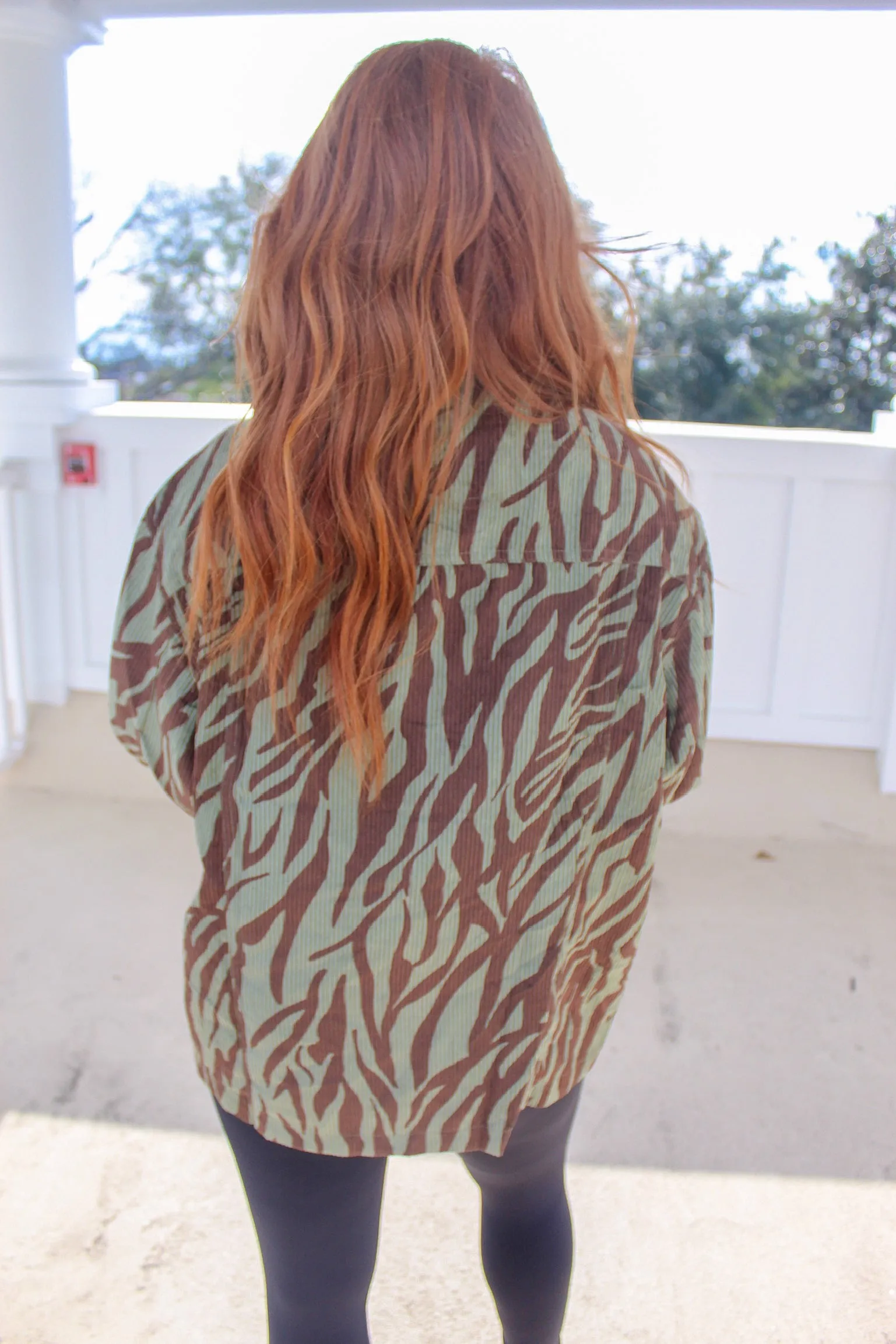 In The Wild Corduroy Jacket-  Zebra