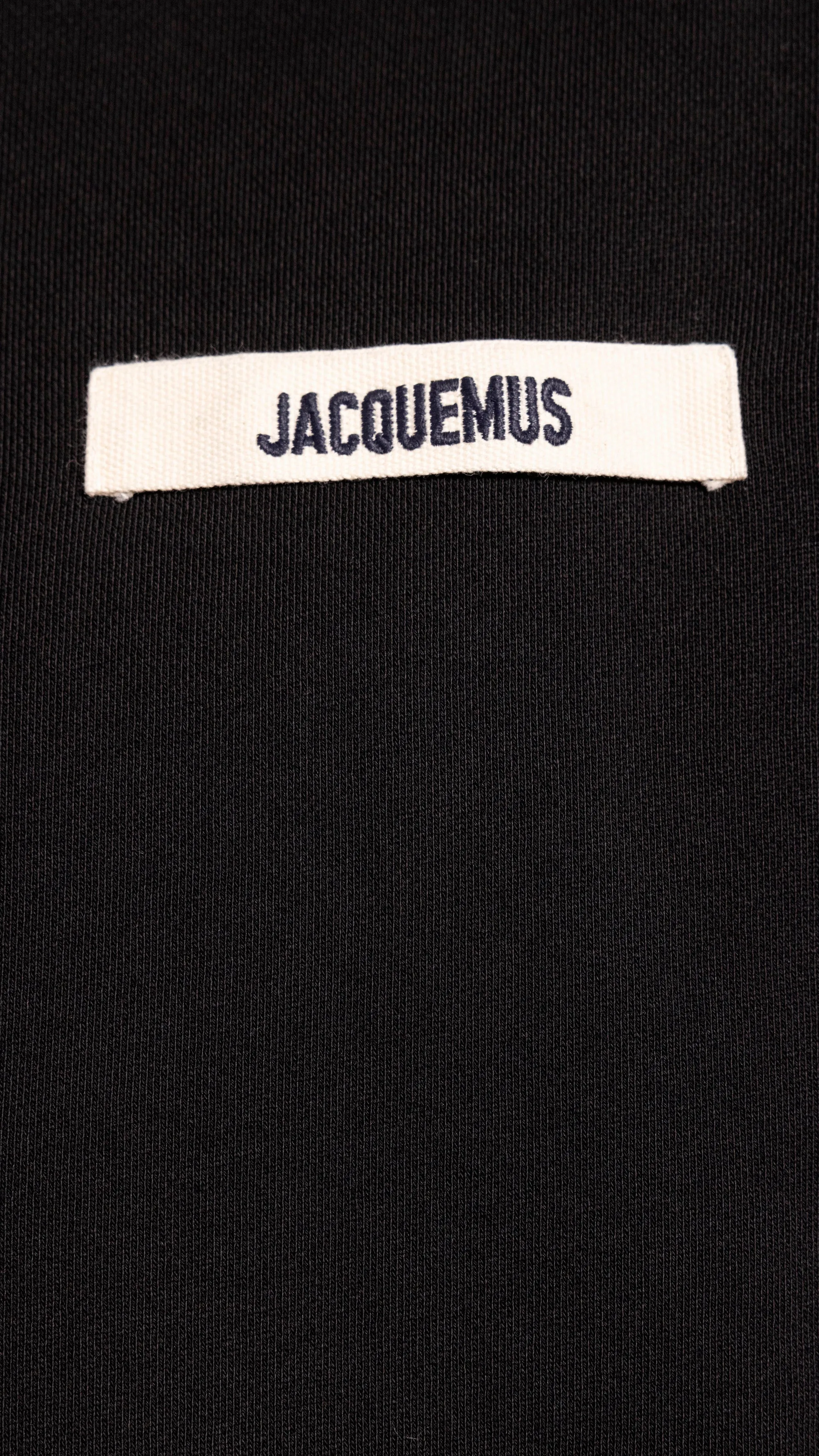 JACQUEMUS BLACK "LE HOODIE GROS GRAIN" HOODIE