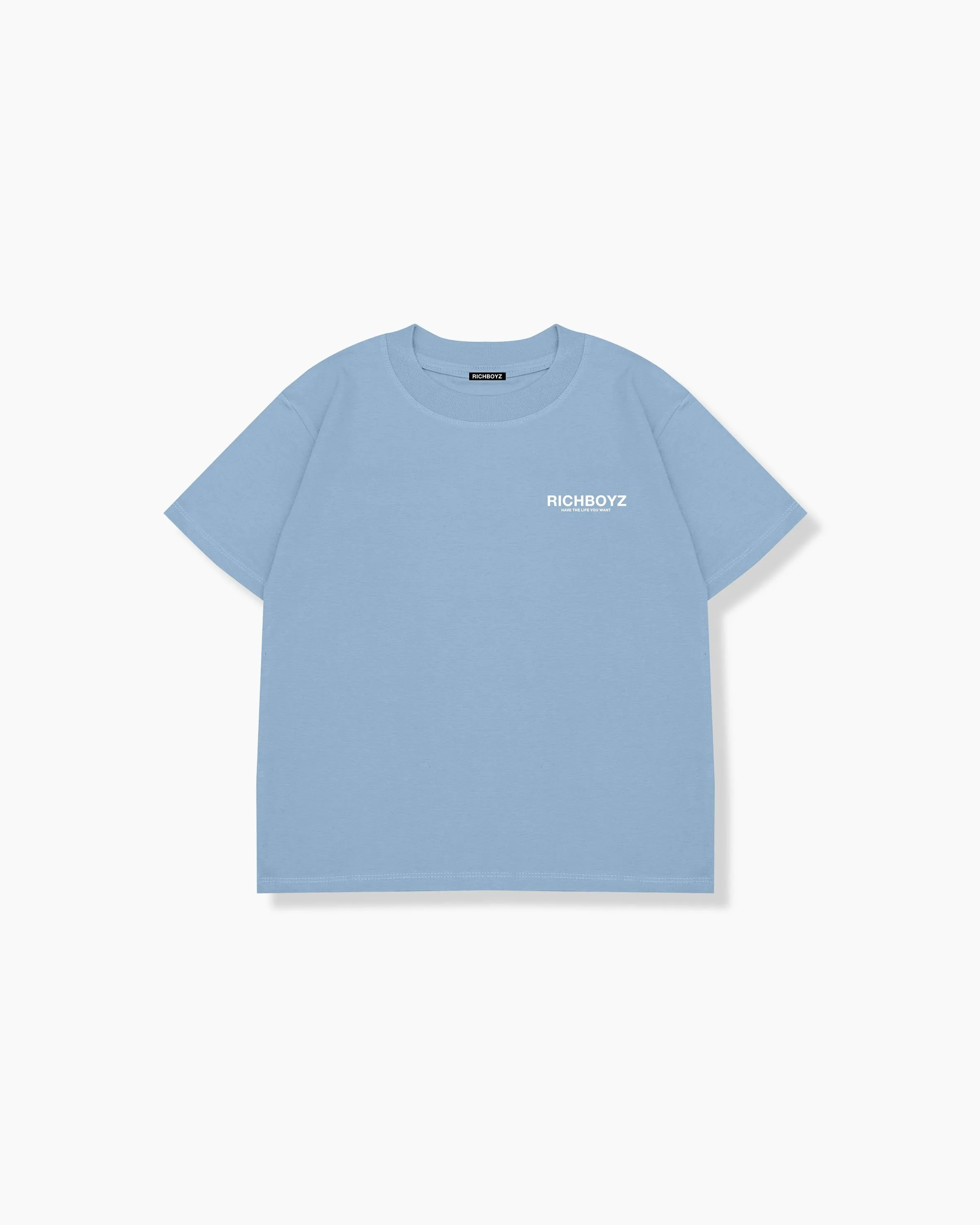 KIDZ RELAXED DROP SHOULDER TEE - POWDER BLUE