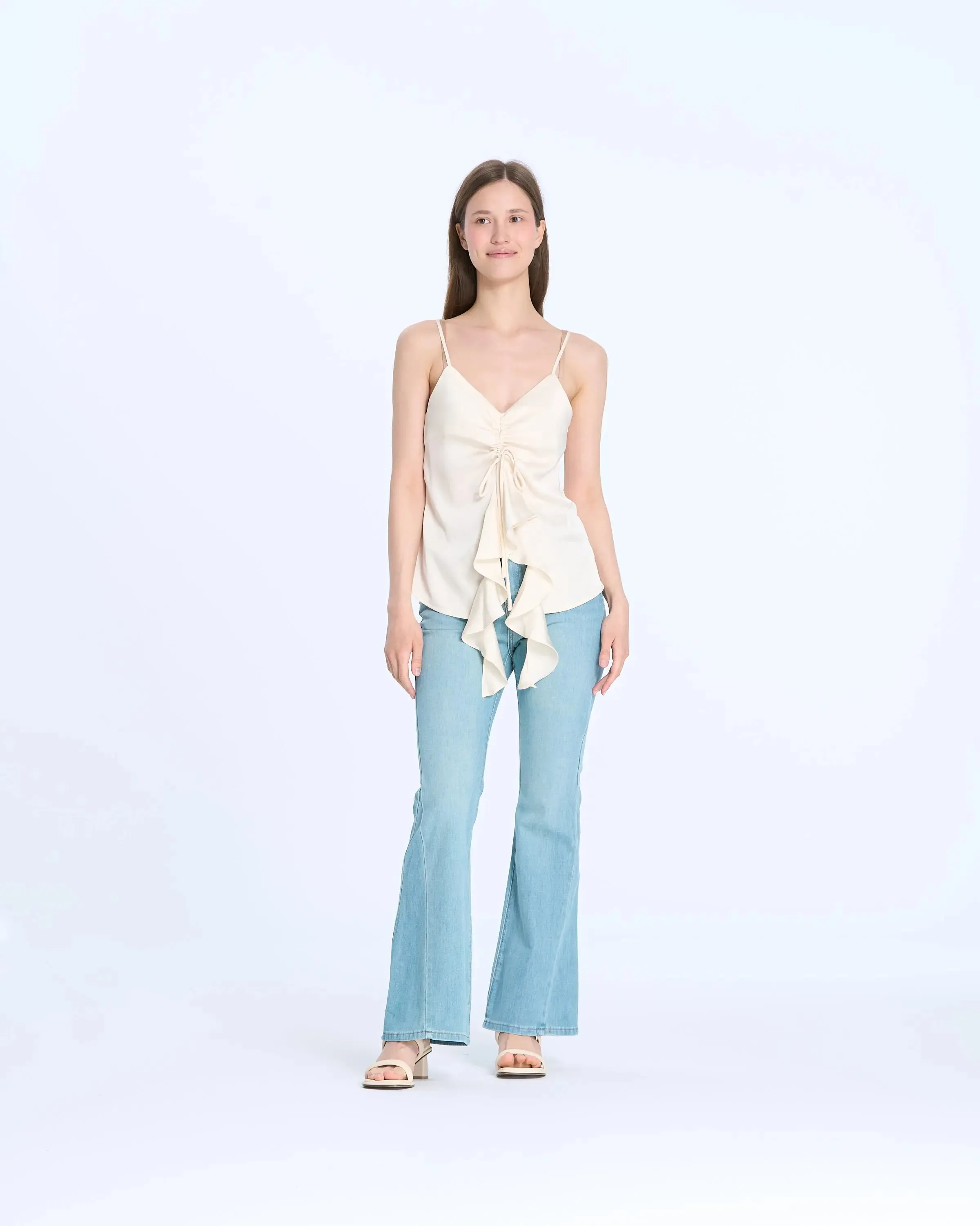 M16735 Tie-Front Slip Top