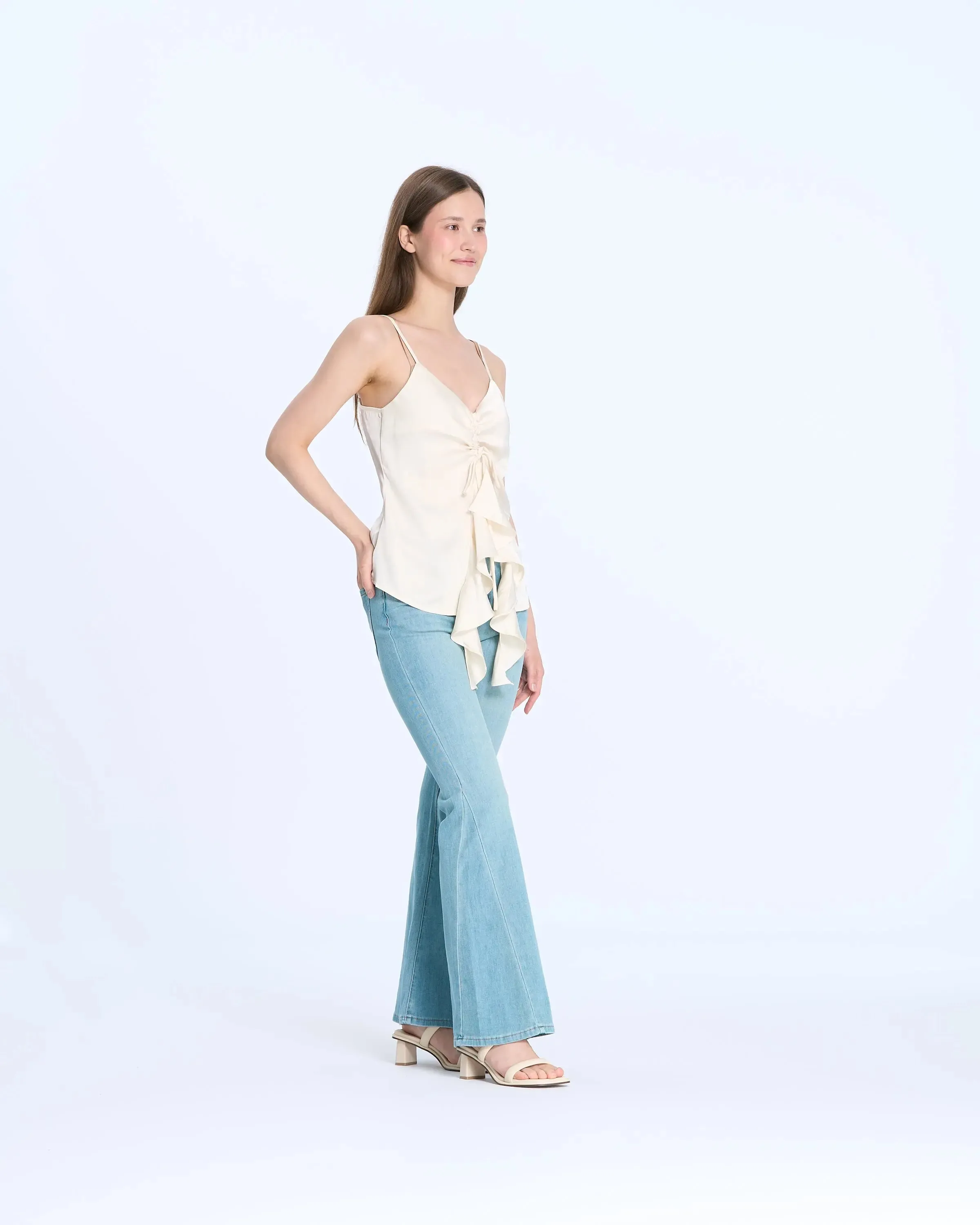 M16735 Tie-Front Slip Top