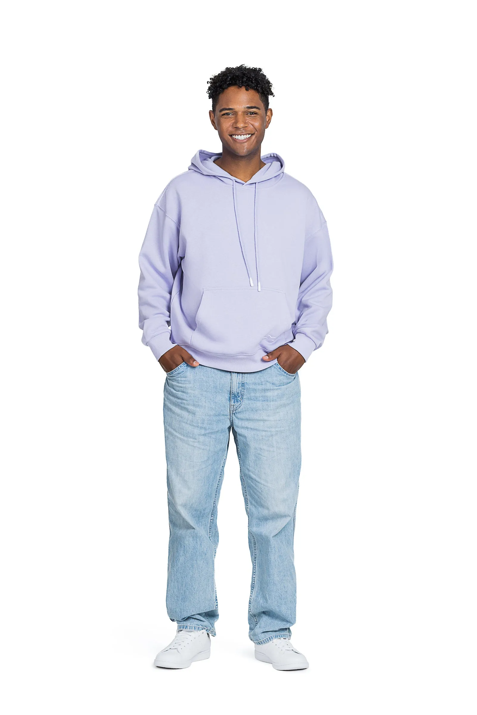 Men's Relaxed Fit Hoodie in Lavender