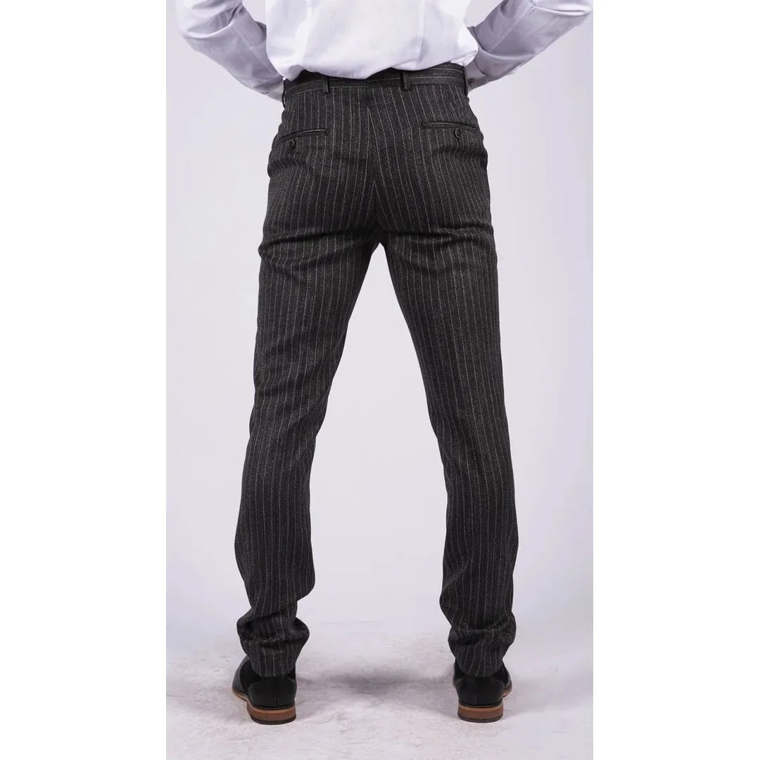 Men's Tweed Trousers Check 1920s Gatsby Blinders