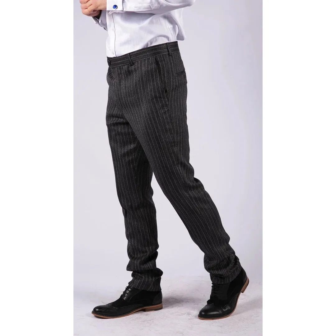 Men's Tweed Trousers Check 1920s Gatsby Blinders