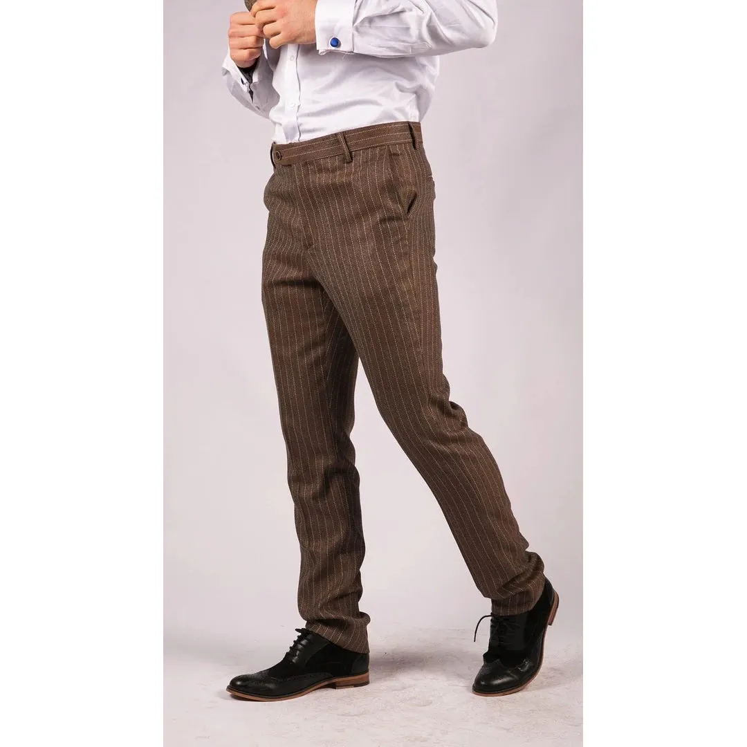 Men's Tweed Trousers Check 1920s Gatsby Blinders