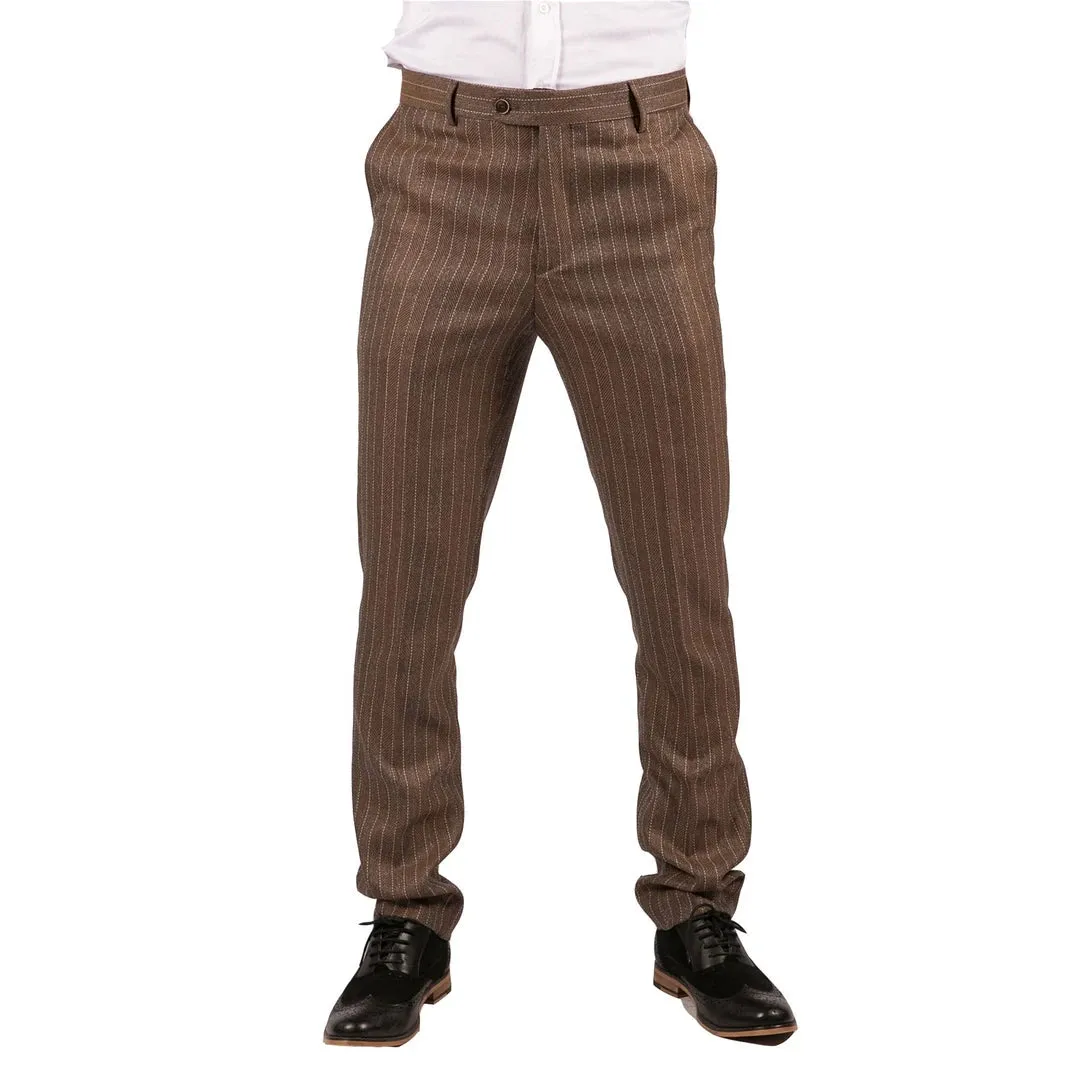 Men's Tweed Trousers Check 1920s Gatsby Blinders