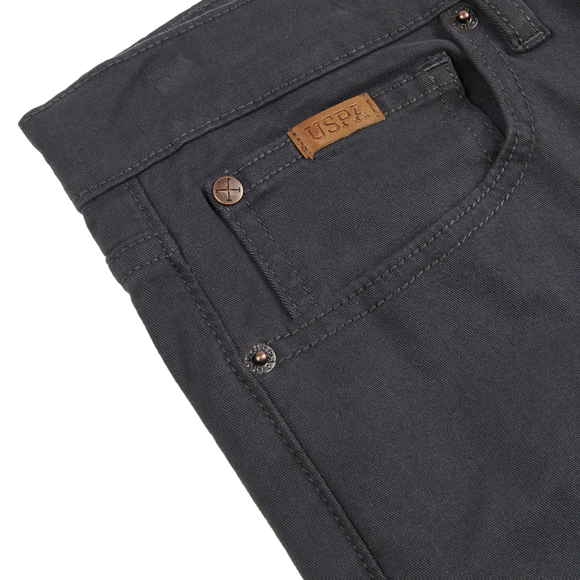 Mens Woven Trousers in Ebony