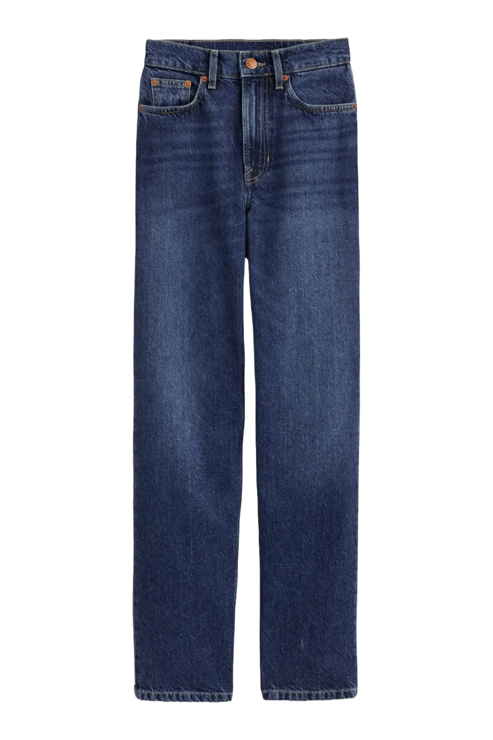 Mid Rise Tapered Dark Vintage Jeans