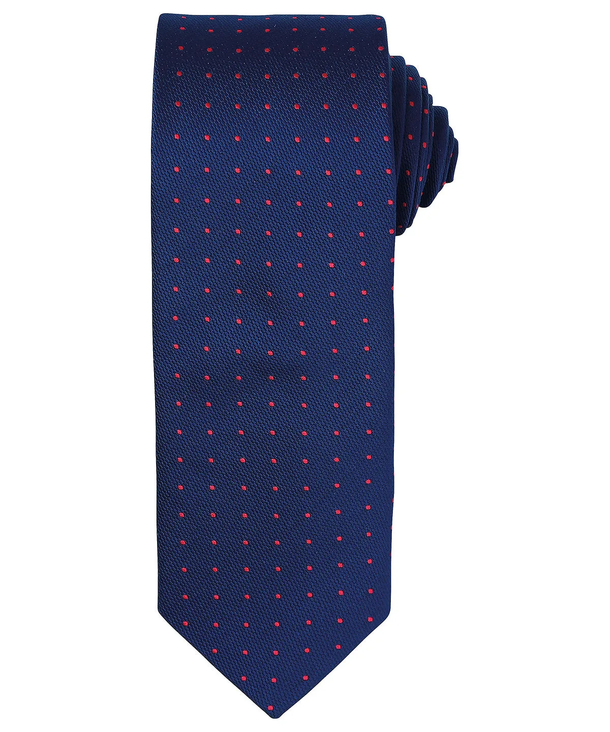 Navy/Red - Micro dot tie