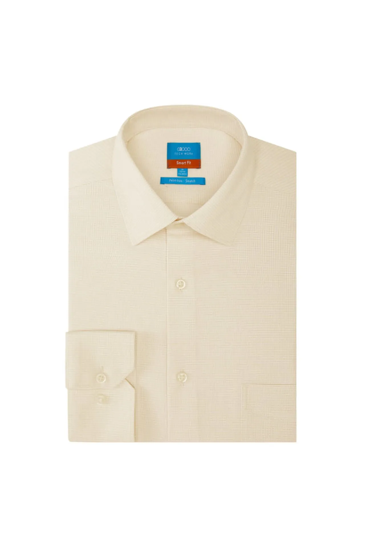 Non-Iron Easy Care Smart Fit  2-Tone Shirt with Pocket