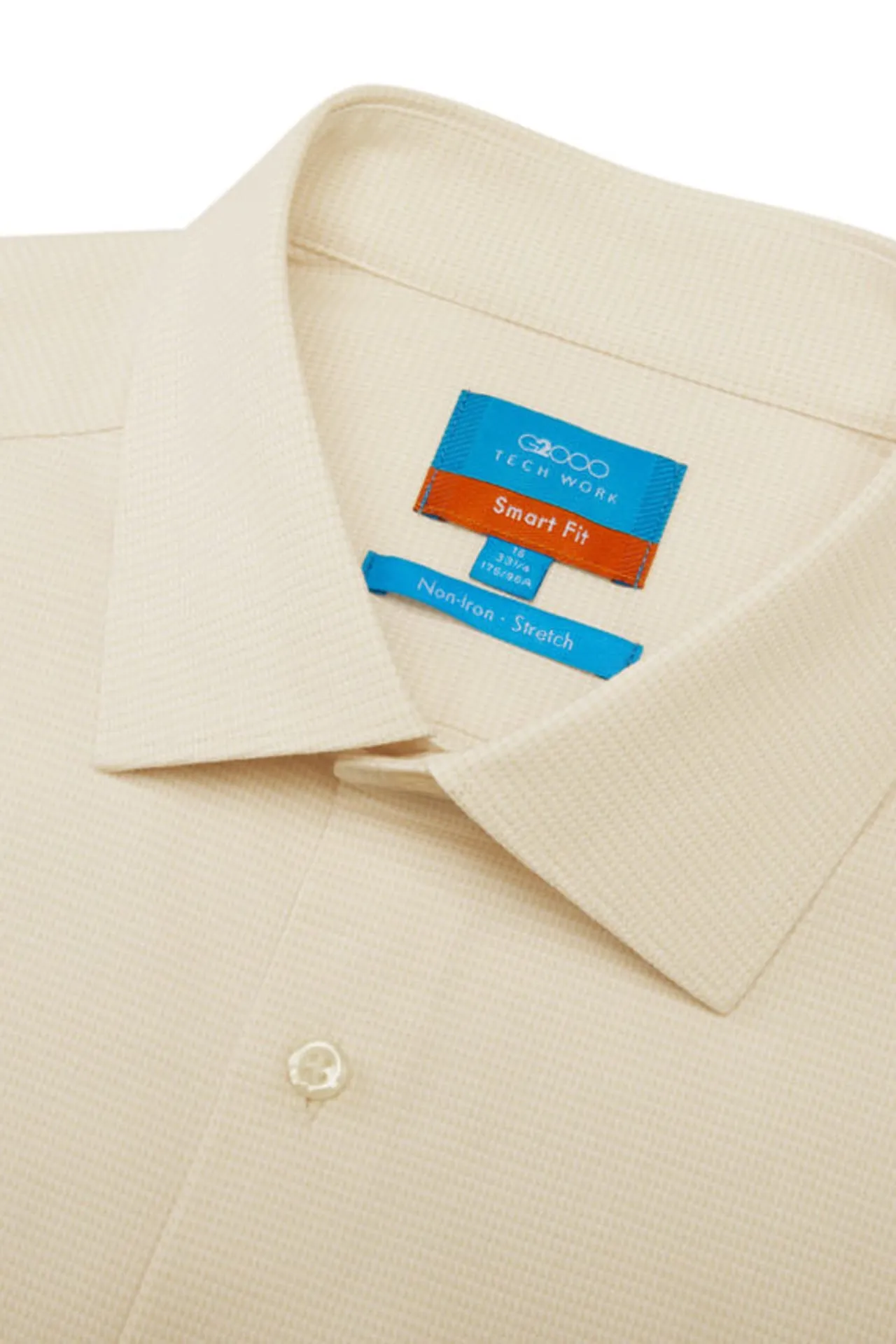 Non-Iron Easy Care Smart Fit  2-Tone Shirt with Pocket