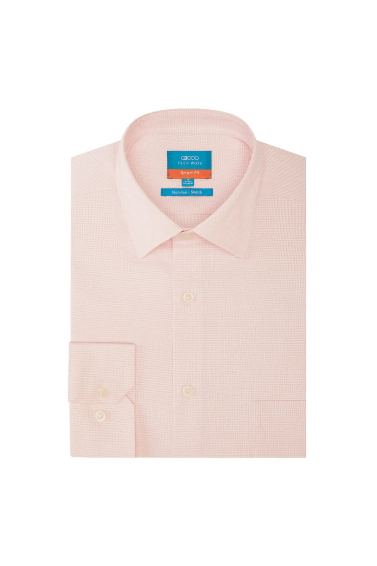 Non-Iron Easy Care Smart Fit  2-Tone Shirt with Pocket