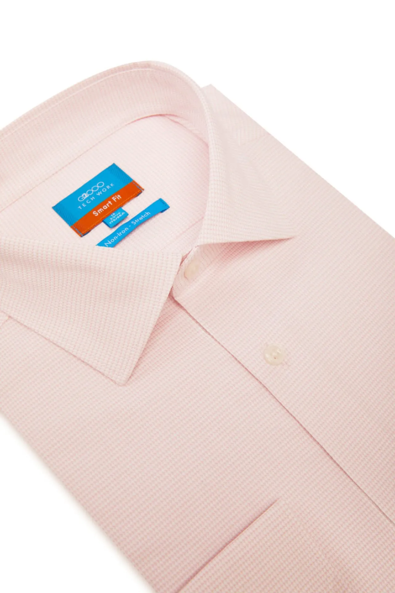 Non-Iron Easy Care Smart Fit  2-Tone Shirt with Pocket