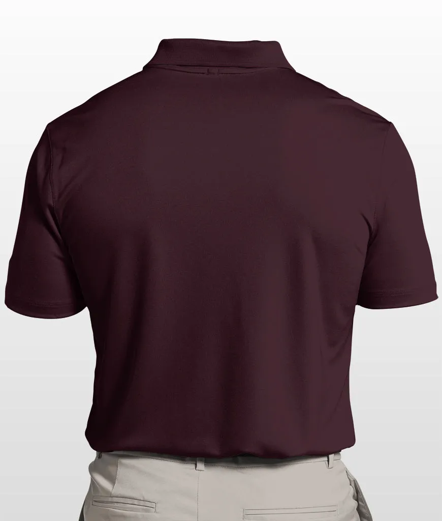 Performance Polo Shirt, Maroon