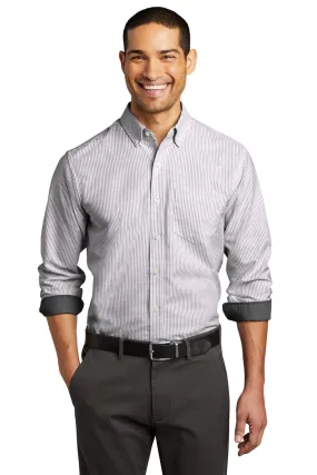 Port Authority SuperPro ™ Oxford Stripe Shirt. W657