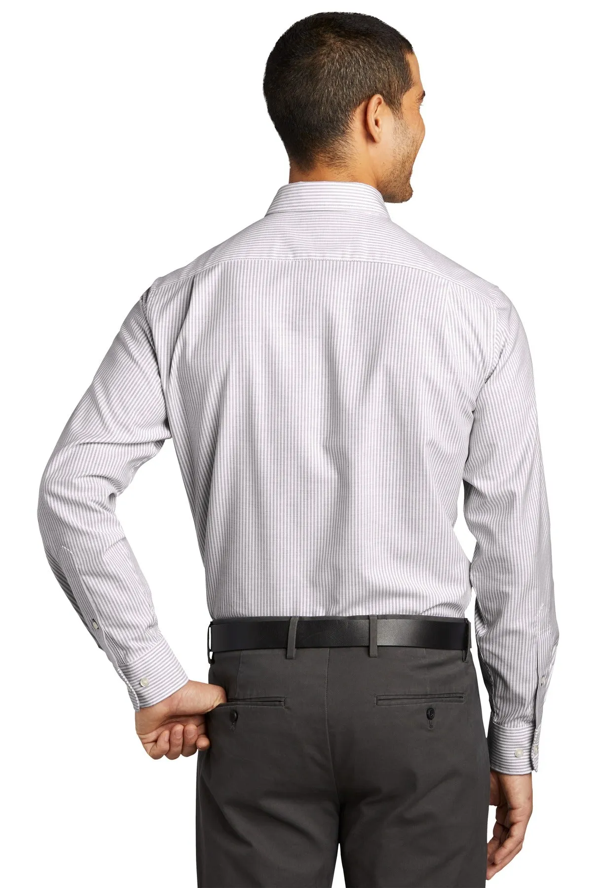 Port Authority SuperPro ™ Oxford Stripe Shirt. W657