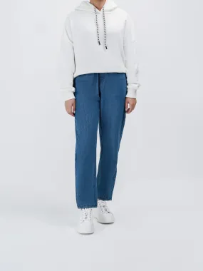 "LYNX" Casual Mom Fit Denim Pant