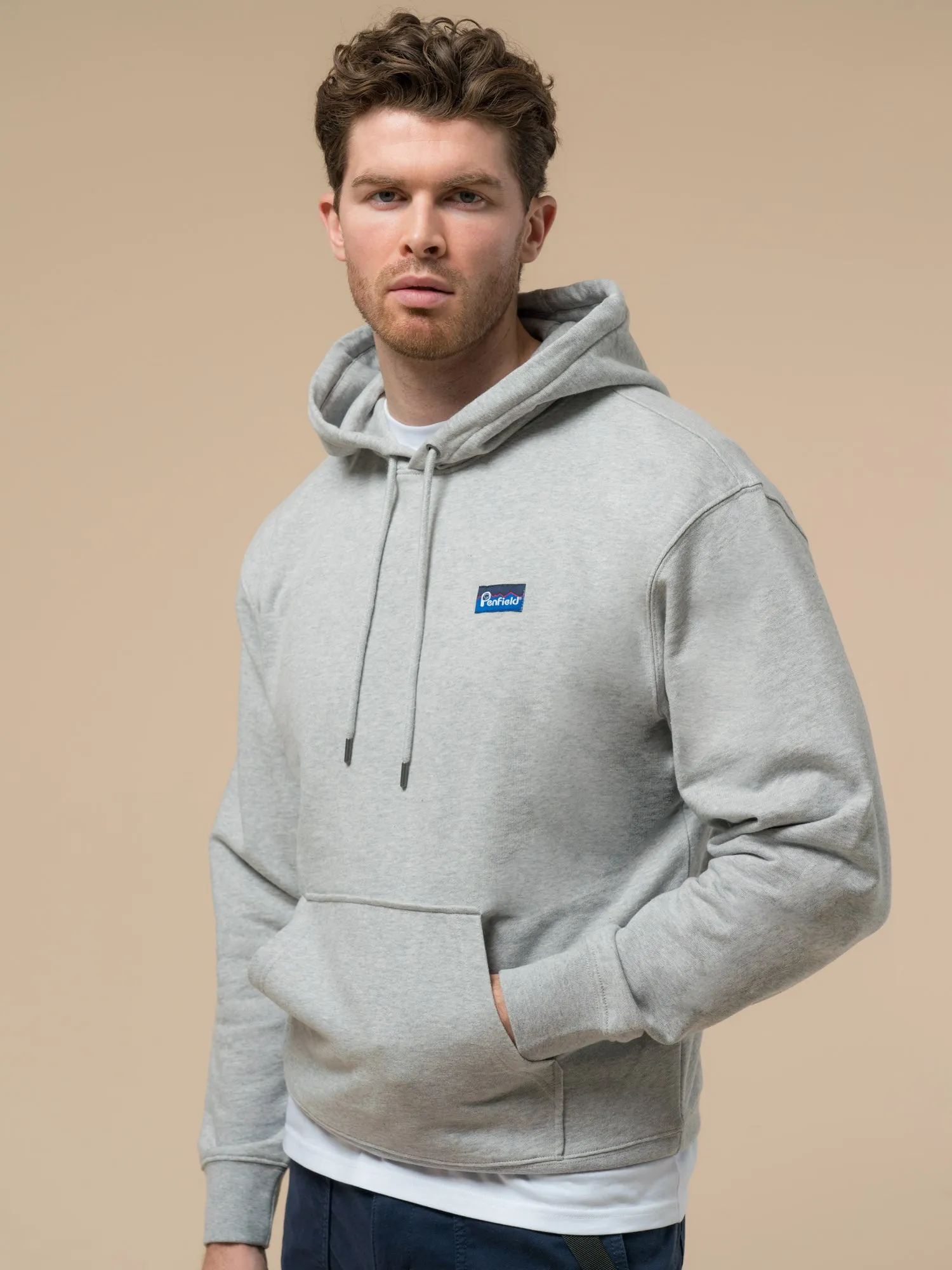 Relaxed Fit Original Logo Hoodie in Athletic Grey Heather