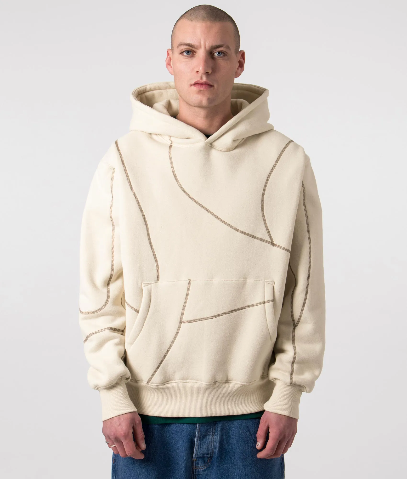 Relaxed Fit Vein Hoodie